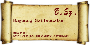 Bagossy Szilveszter névjegykártya